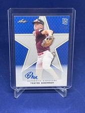 TRISTAN SHOEMAKER 2020 LEAF PERFECT GAME NATIONAL SHOWCASE BLUE AUTO #D 1/15