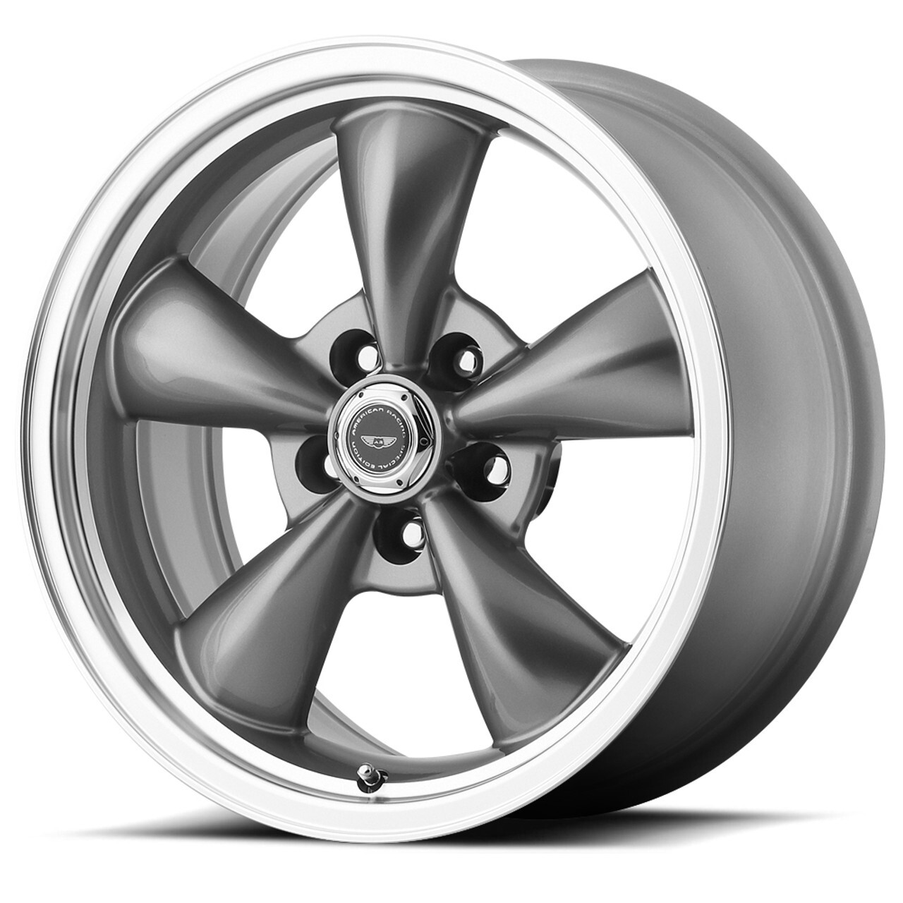 17x7 +0 F| 17x8 +0 R| American Racing AR105 5x4.5 Anthracite Wheels (Set of 4)