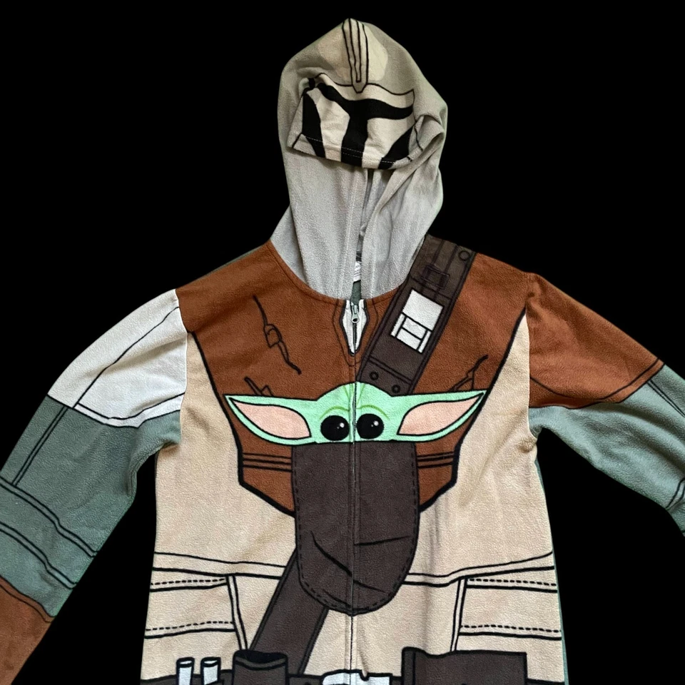 Pijama grande de cuerpo completo para dormir Star Wars The Mandalorian Grogu para hombre Foto 2 de 4