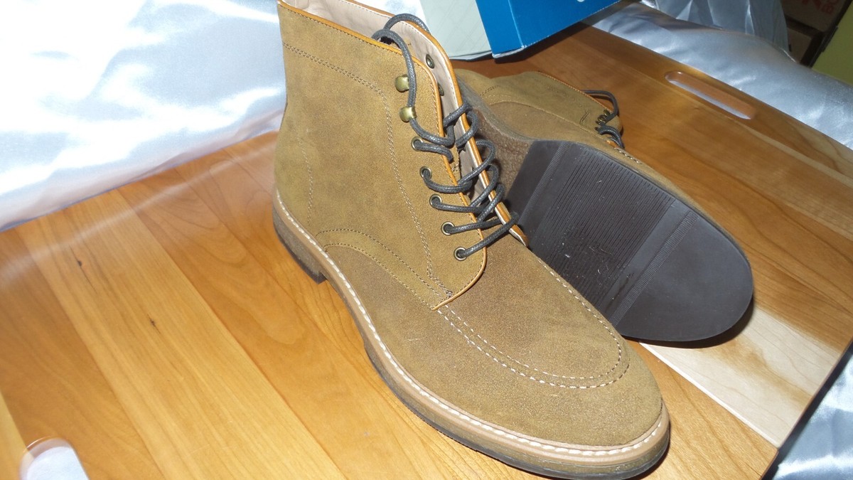 14Th Union Mens Tobacco Brown Suede Leather Dress Ankle Lace  display picture 2