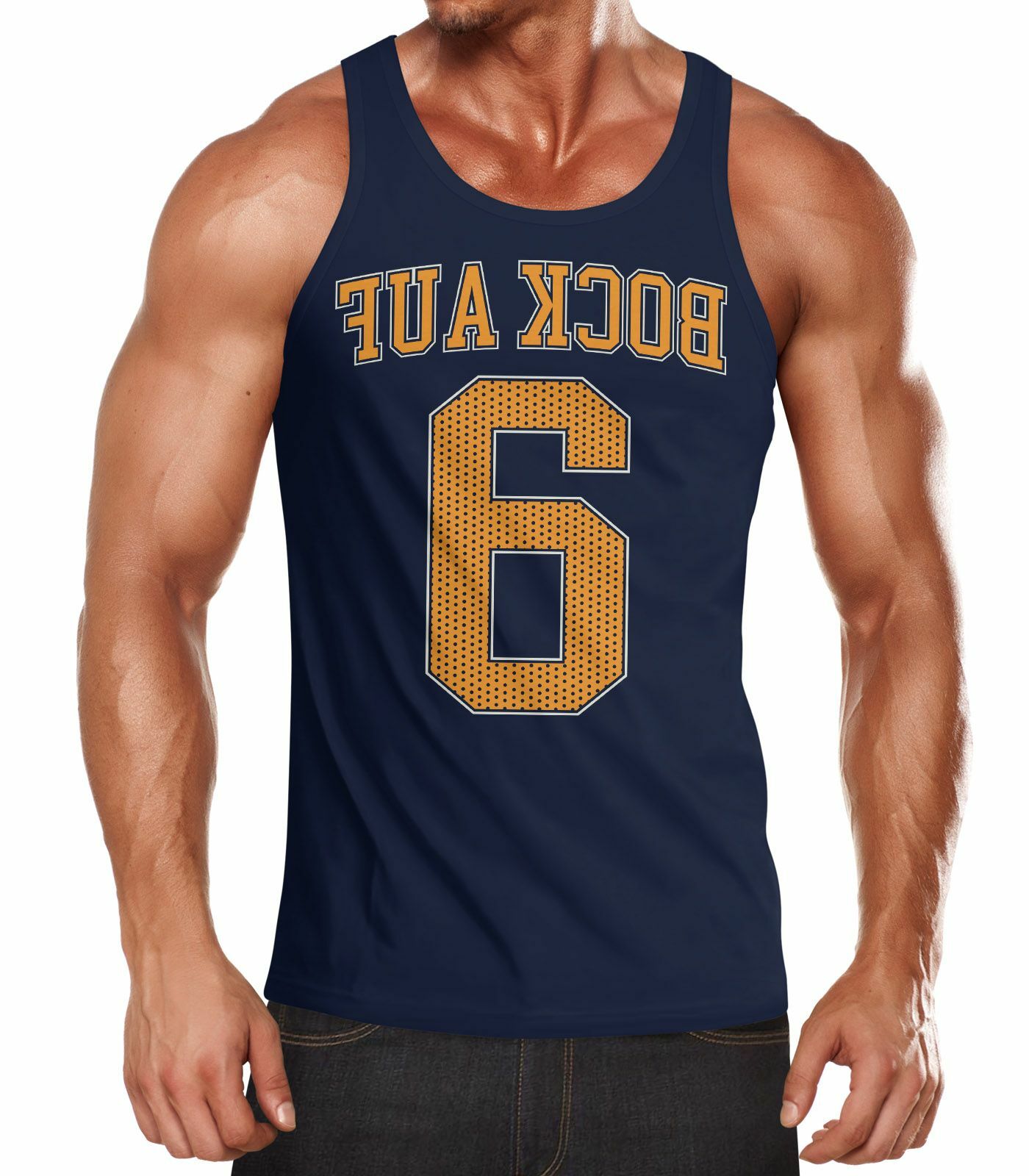 Верхняя часть ее футболки с надписью Bedruckt Bock на 6-м этаже Aufdruck Wortspiel, lustig Athletic.