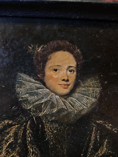1840 Portrait Of MARCHESA BALBI VAN DYCK Painting Julius Garfinckel & Co - Picture 7 of 11
