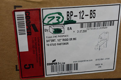 Cooper B-Line BP-12-B5 3/4  EMT 1/2  Rigid Or MC   Lot Of 73