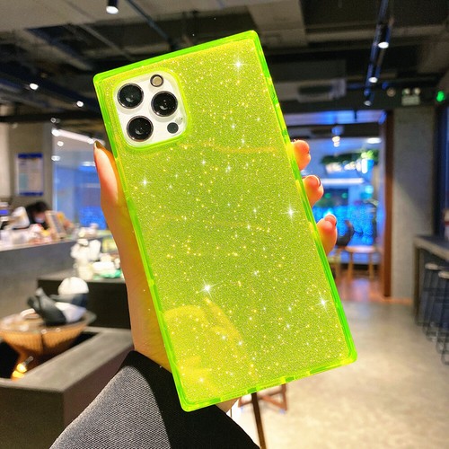 For iPhone 13 12 11 Pro XR XS Max 8 Glitter Gradient Fluorescent TPU Case Cover - Photo 16/19