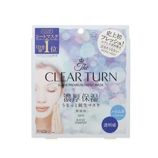 Kose Cosmeport CLEAR TURN Super Premium Fresh Mask Transparent, 3pcs, Made JAPAN