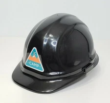 ERB Omega II CAMP Safety Front Brim Hard Hat Size 6.5-8 Black Made In USA EUC