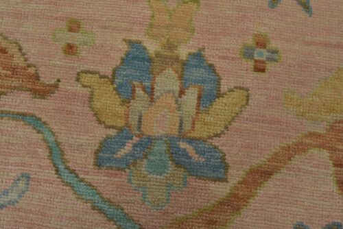 Anatolia Rug 9’2” x 12’1” Pink Wool Modern Hand-Knotted Oriental Carpet - Picture 8 of 15