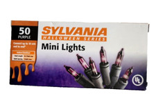 Sylvania Halloween Series Mini Lights 50 Purp...