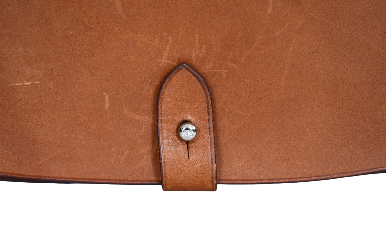 RALPH LAUREN COLLECTION Brown STIRRUP EQUESTRIAN VACHETTA SADDLE Shoulder BAG image 6