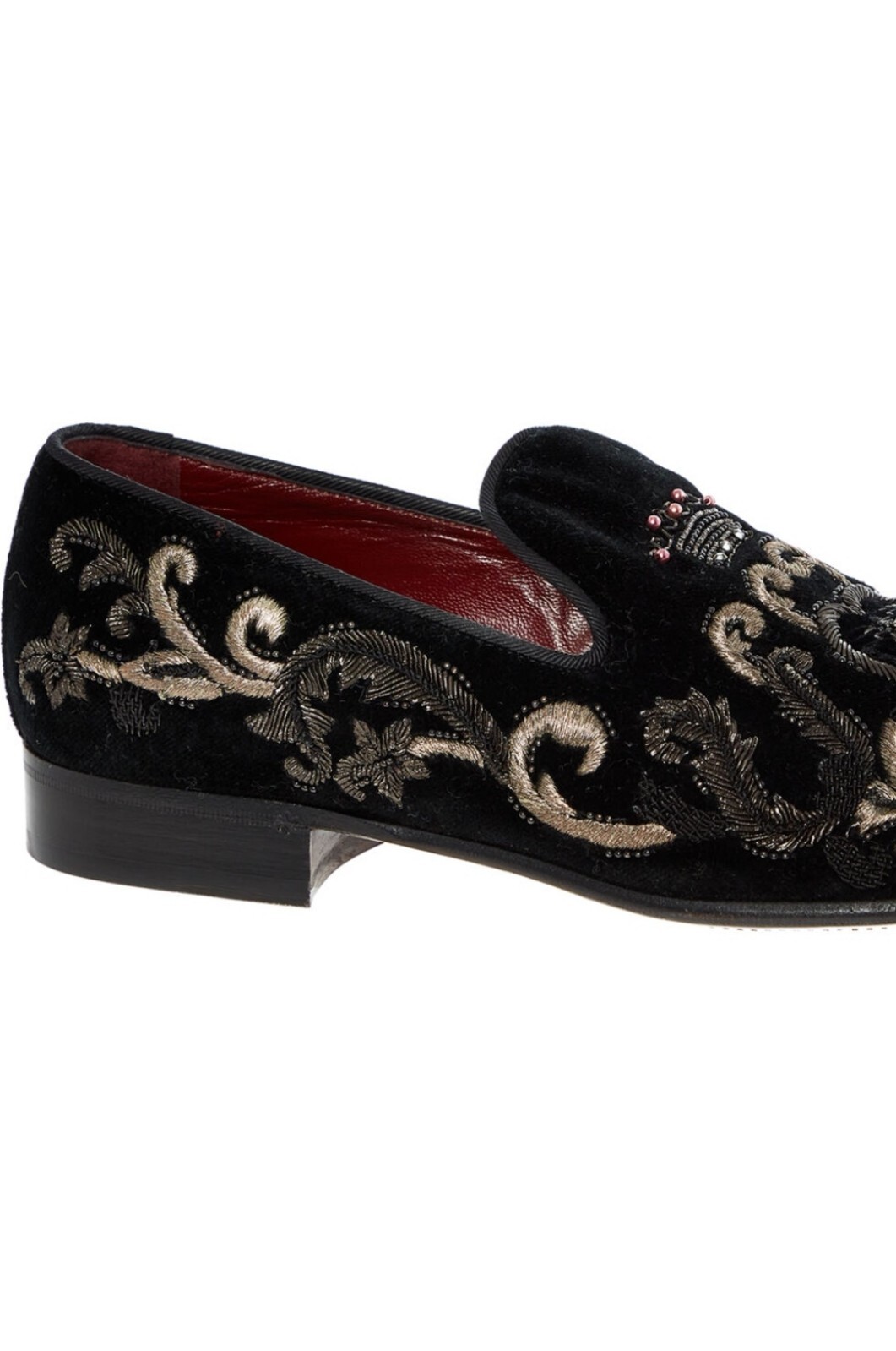 MEN'S DOLCE&GABBANA EMBROIDERED SLIP ON SHOES CHRISTIAN UK8 EU42 BNWB RRP £1684 image 8