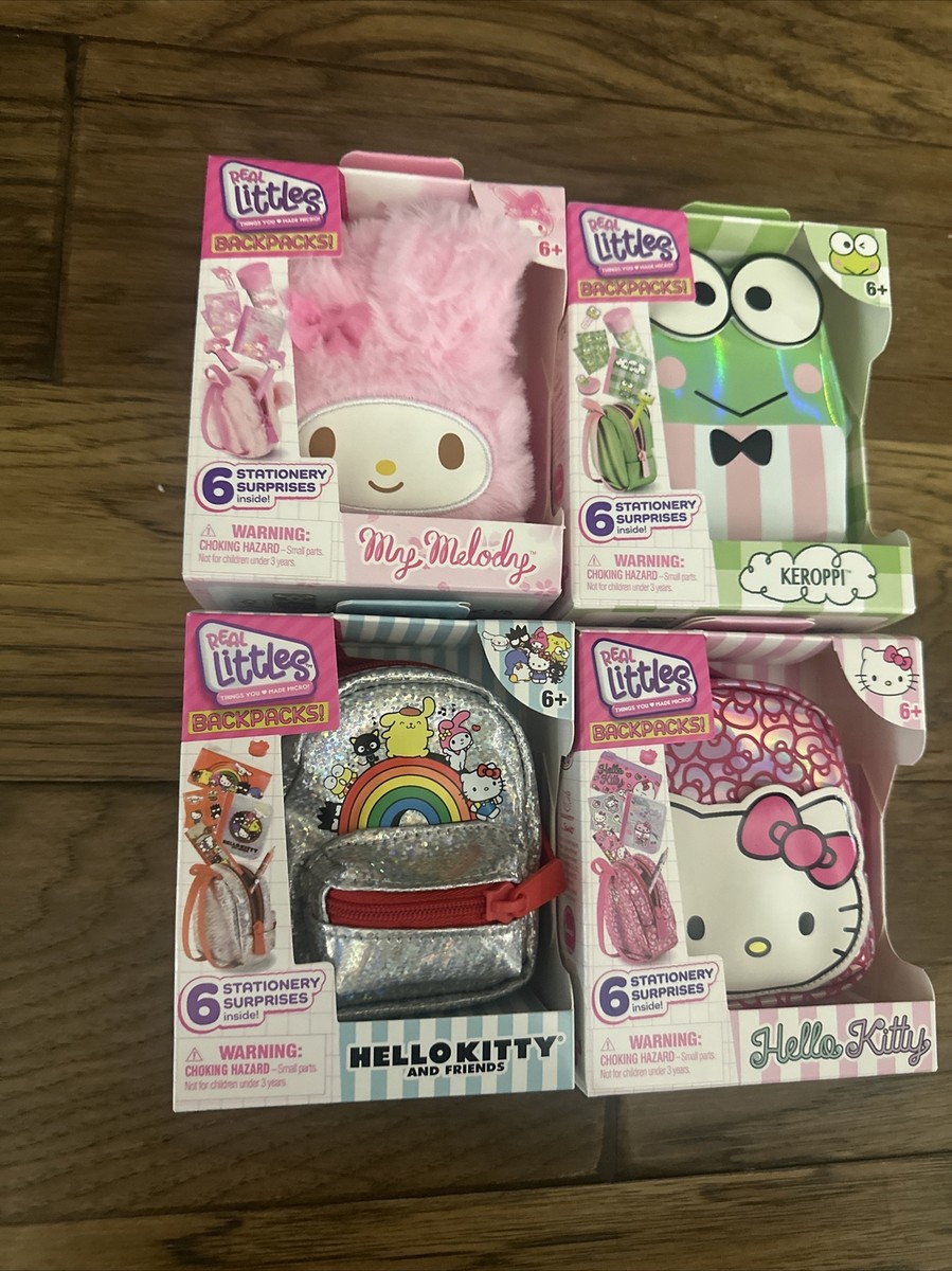 Real Littles Backpacks HELLO KITTY- KEROPPI -MY MELODY- 2024 NEW
