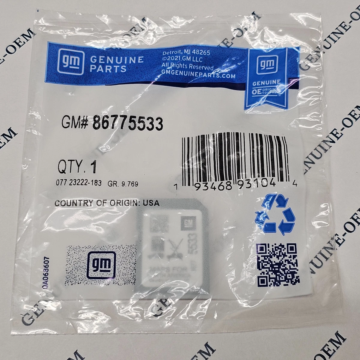 GM Parts | (86775533) - Navigation Data Card | GM Parts Store