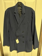 Giorgio Armani Men  s Double Breasted Summer Suit Jacket / Blazer Size 40R