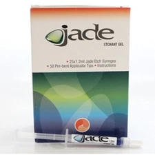 25 x Jade BLUE Etchant 1.2ml Syringe Etch gel + 100 Applicator Tips USA