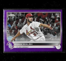 2022 Topps Chrome JAKE WALSH rc Purple Refractor rookie Update # usc 156