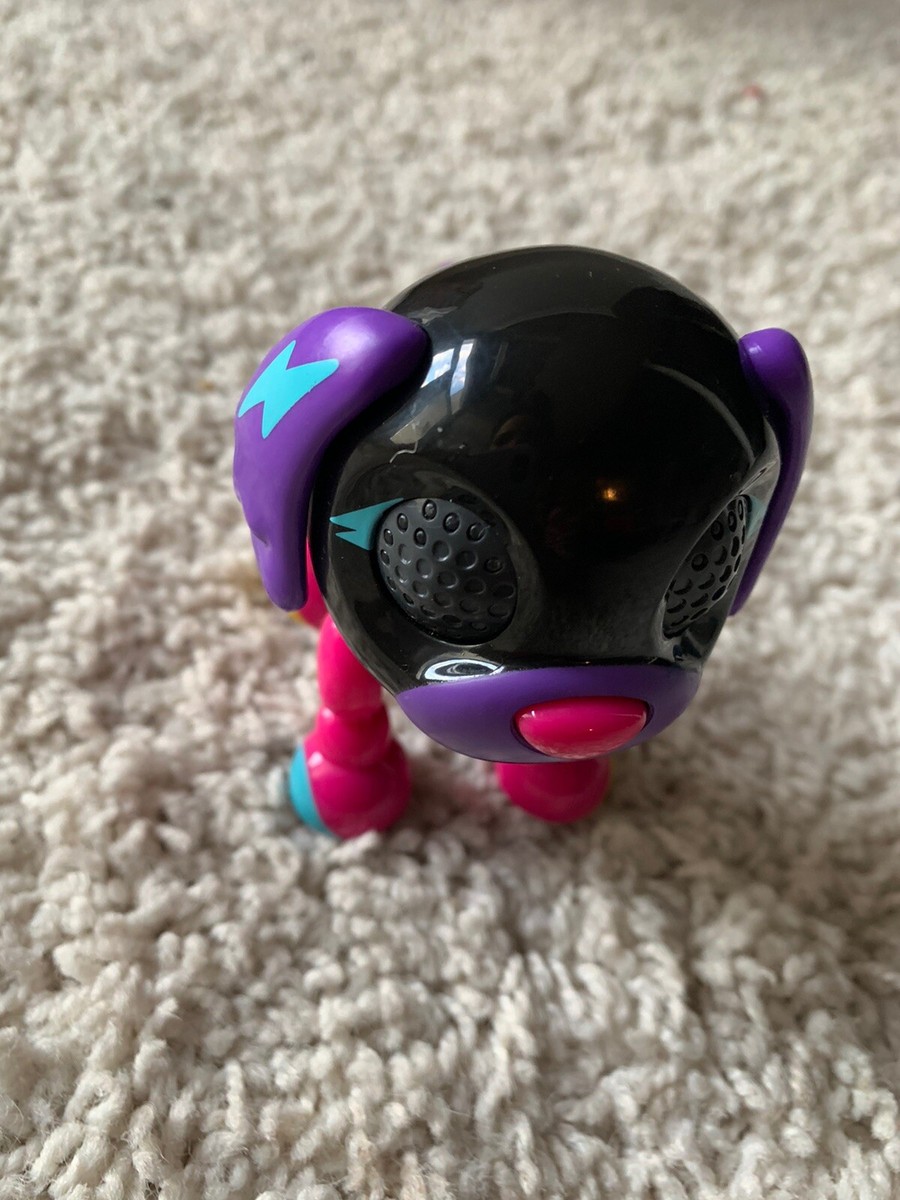 Spin Master Zoomer Zuppy Zuppies Black Pink Works Mint Condition