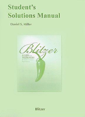 Student Solutions Manual for Algebra and Trigonometry: An Early Functions...