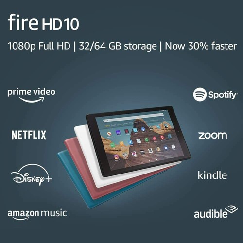 NEU Amazon Fire HD 10 Tablet mit Alexa 10,1" Display 32 GB (9. Gen) - ALLE FARBEN - Bild 1 von 6