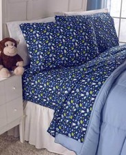 Twin Full Pink Hearts Printed Sheet Set Galaxy Stars Planets Kids Sheet Sets