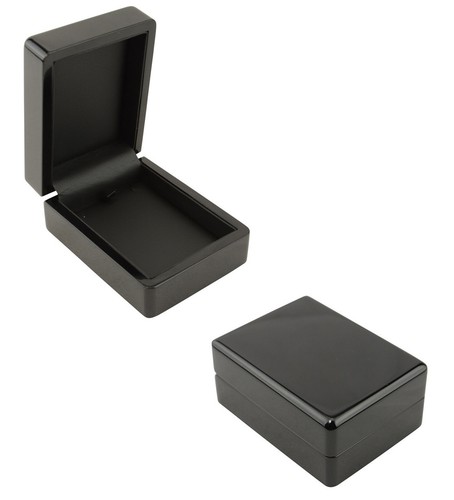 Luxury Gloss Wooden Pendant Drop Earring Jewellery Display Storage Gift Box Case - Picture 3 of 6