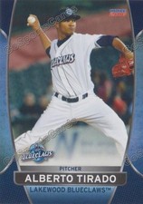 2016 Lakewood BlueClaws Alberto Tirado RC Rookie Phillies