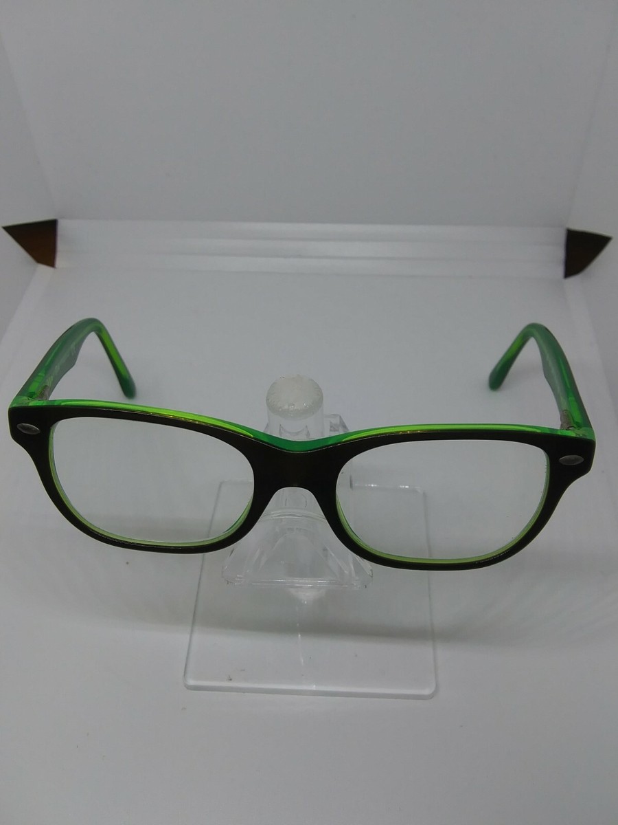 Ray-Ban RB 1555 3665 Youth Eyeglasses Frame Brown/Green Full 
