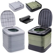 24L PORTABLE FOLDING CAMPING TOILET COMPACT POTTY LOO CARAVAN PICNIC FISHING