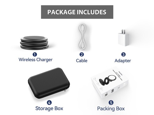 Pad supporto caricabatterie telefono wireless 15 W ricarica rapida per iPhone 15 14/iWatch/airpods - Foto 17 di 18