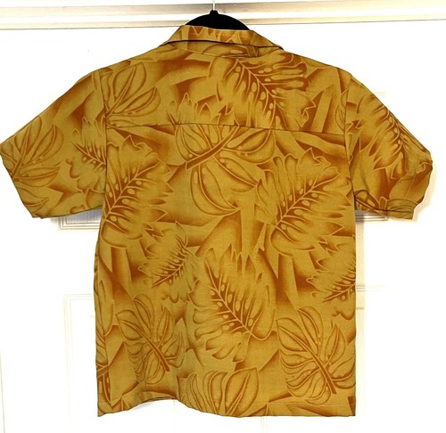 Boys Sz 16 S/S Polyester Hawaiian Shirt - Floral Print w/Sparkle! - Picture 3 of 3