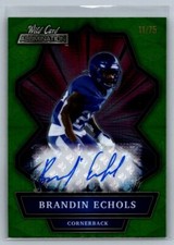 2021 Wild Card Alumination #ABC-A Brandin Echols Autographs Green #/75