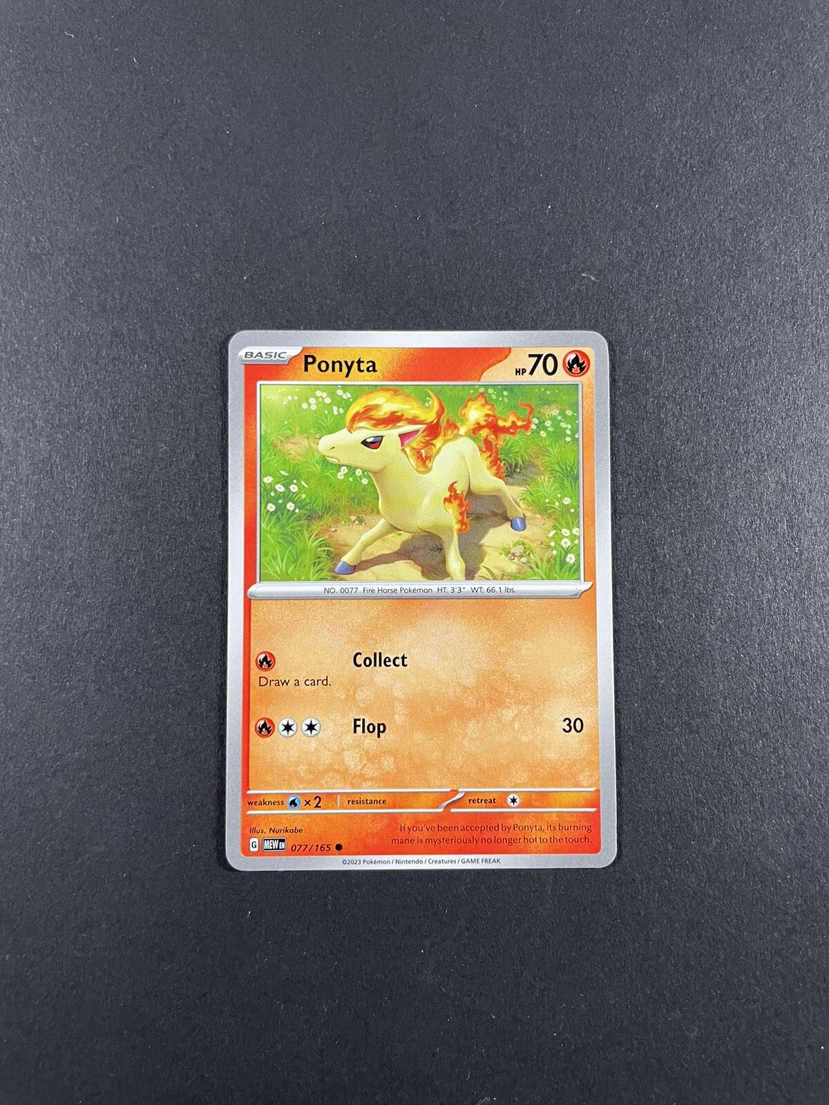 Pokemon Scarlet and Violet 151 - Ponyta No. 77/165