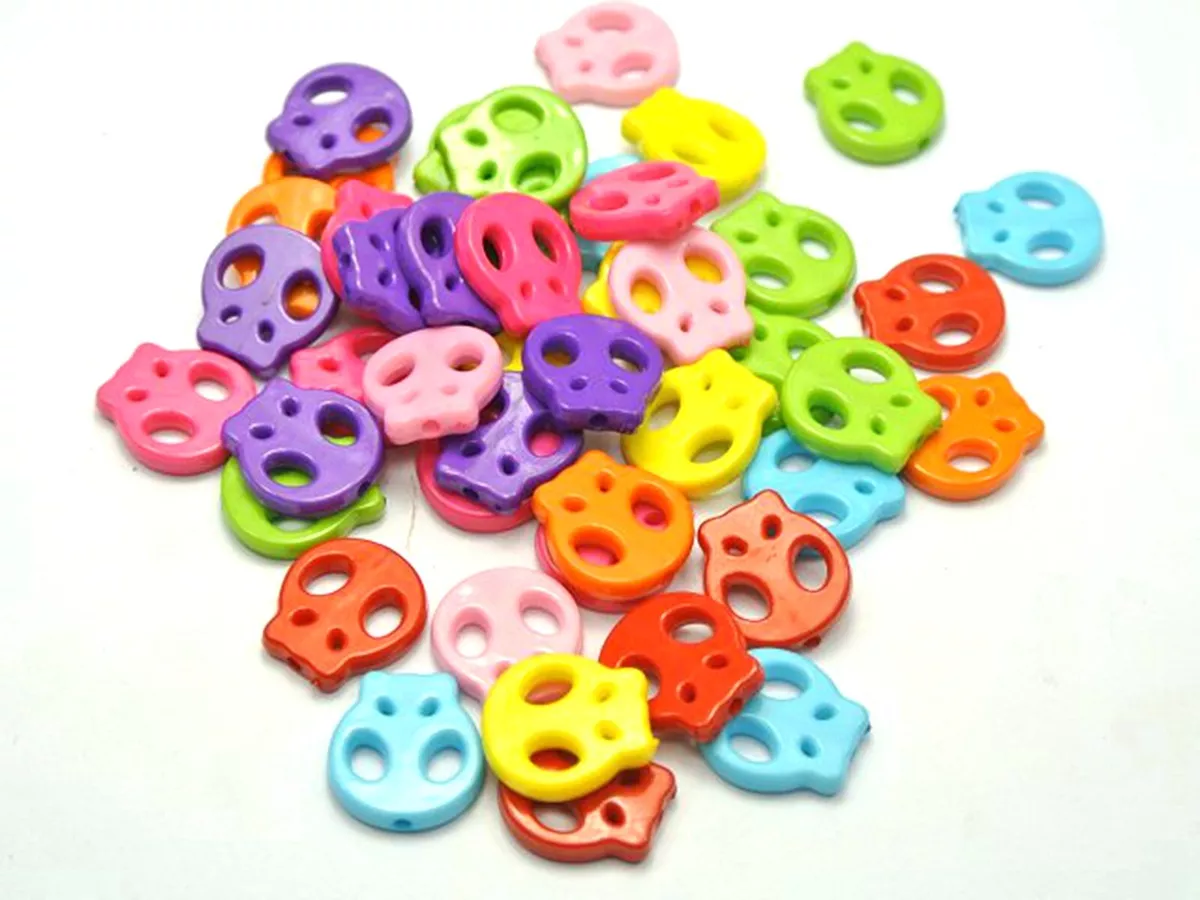 Flat skull beads sale