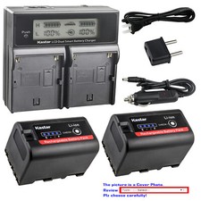 Kastar Battery LCD Dual Fast Charger for BP-U30 BPU60 BPU90 Sony ILME-FX6 Camera
