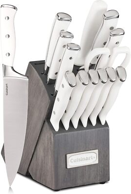 Cuisinart 15-Piece Forged Knife Set with Block /High-Carbon Stainless Steel