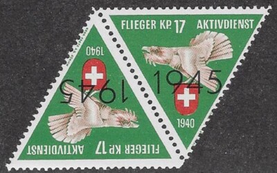 Switzerland Soldier stamp: Flieger Air Force, FLI #84a OVPT TB: FL