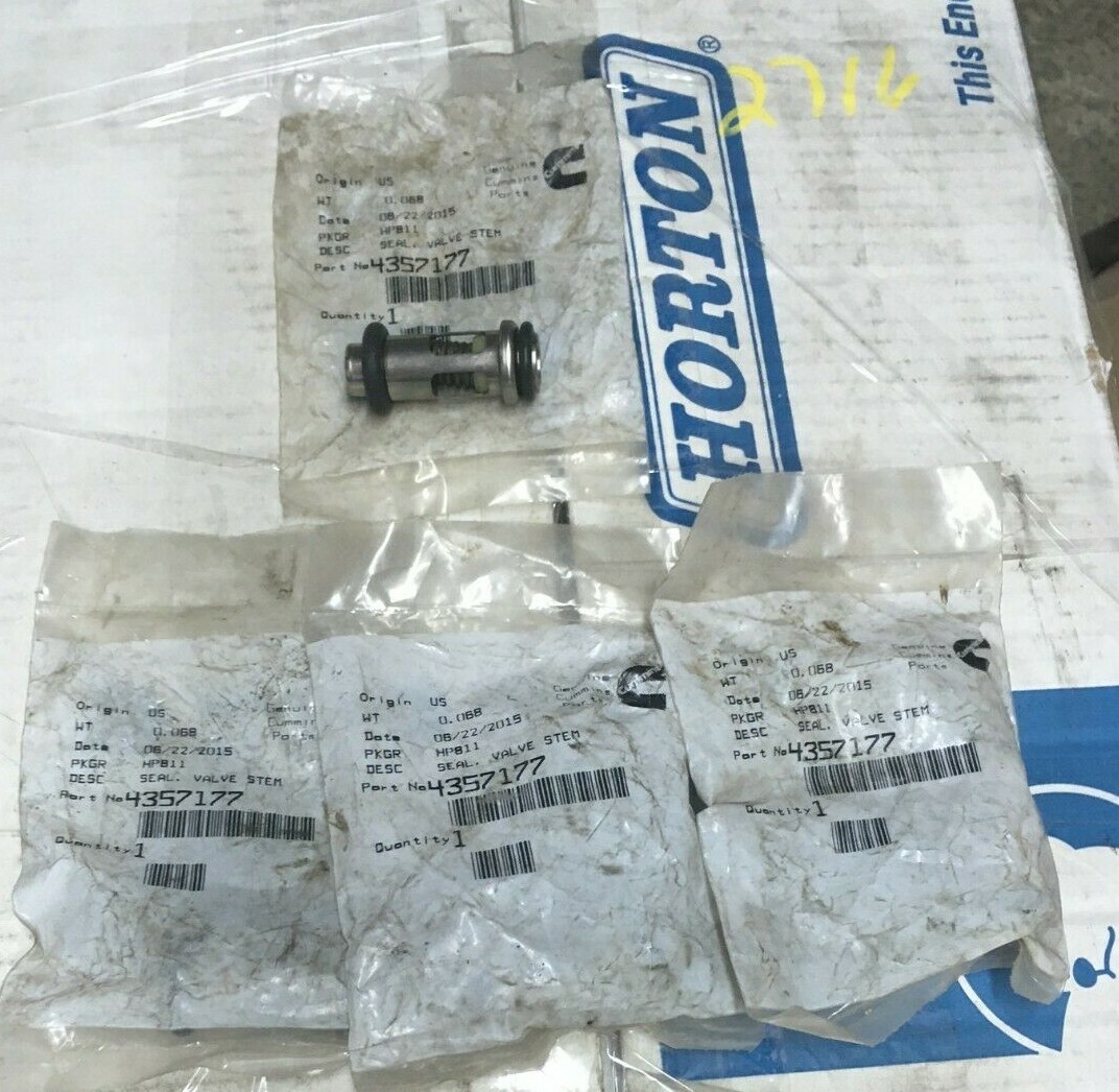 Cummins ISX Oil Pressure Relief Valve Pack of 4 4357177 eBay