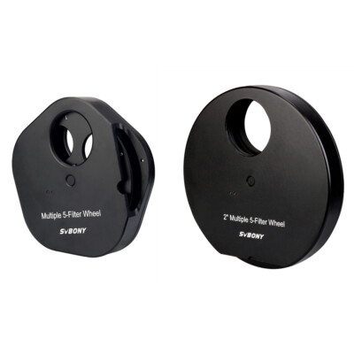 SVBONY 1.25''/2'' Multiple 5-Position Fitting Full Metal Telescope Filter Wheel