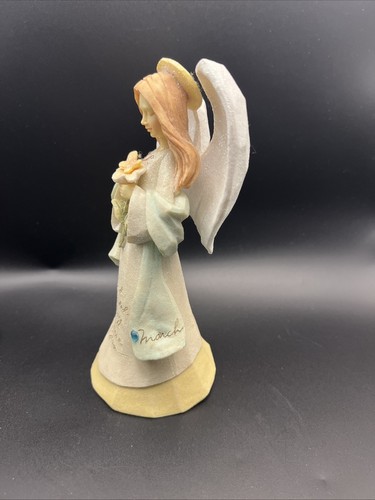 Enesco Foundations Karen Hahn März Geburtstag Engel Figur 2004 Gott lächelte - Bild 7 von 16