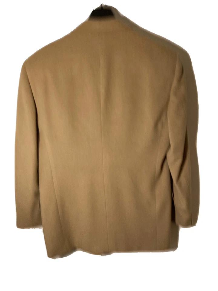 Valentino Mens Size 44L Vintage 1990’s 100% Camel Hair Blazer Sports Jacket - Image 2 of 4