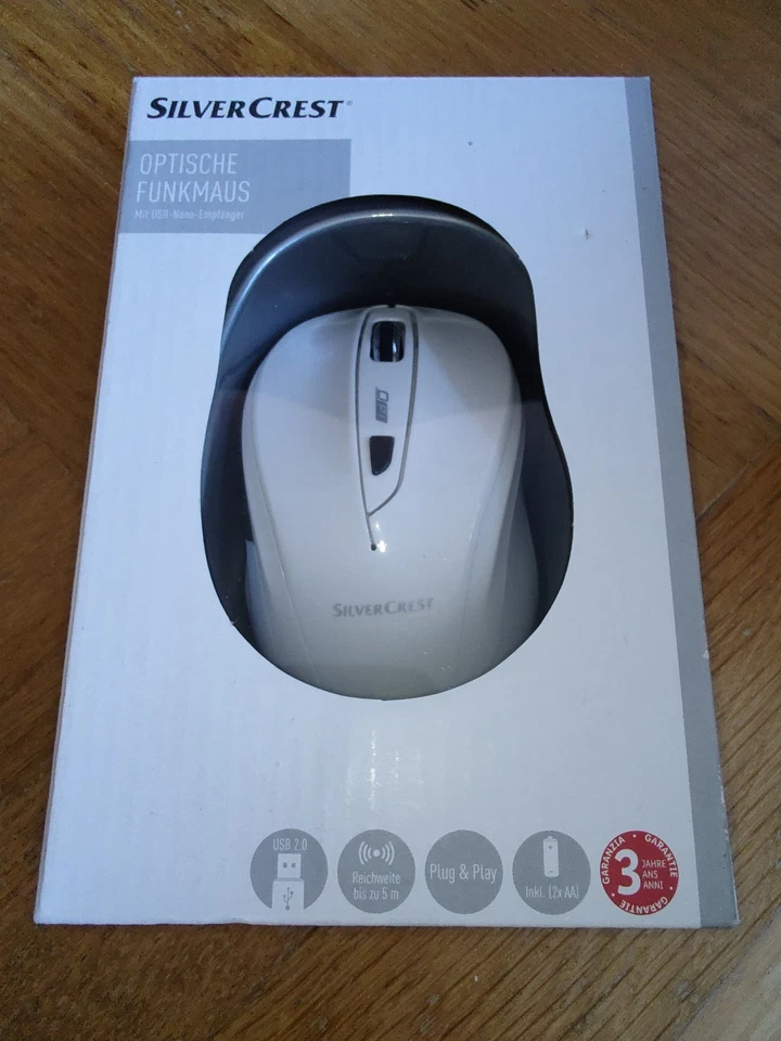 SilverCrest Optische Funkmaus SFM4C4 USB Kabellos Maus PC Laptop