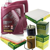 Mann Inspektionspaket 10L Mannol Energy Combi Ll 5W-30 FüR Mercedes-Benz