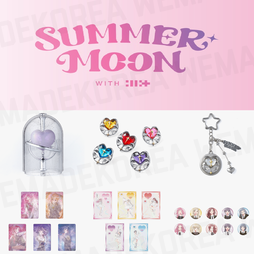 SUMMER MOON with ILLIT Official MD Badge / Compass / Light Stick