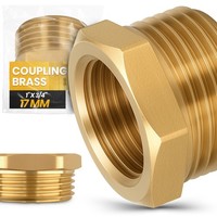 Messing Kupplung Fitting 1X3/4 Agxig Muffe ReduzierstüCk Wasser Gewindefitting