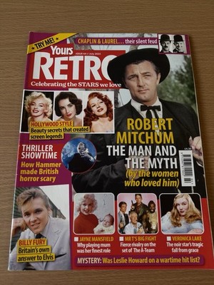 Yours Retro Magazine Issue 64 July 2023 Robert Mitchum Veronica Lake