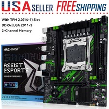 X99 LGA 2011-3 M-ATX Motherboard TPM 2.0 DDR4 DIMM NVMe/SATA M.2 USB3.0 PCIe 3.0