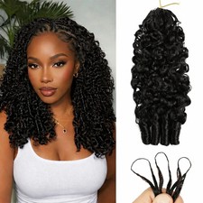 PJHAIR Miracle Knots Human Feather Crochet Hair Burmese Curly - Pre-Separated