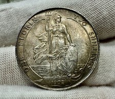 1902 Great Britain Edward VI Silver Florin Two Shillings Beautiful Tones VIDEO