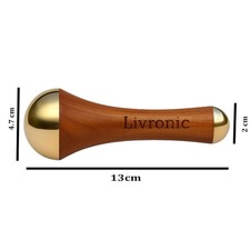 2-in-1 Ayurveda Kansa Wand Face Body Massager Detox Relaxation Tool USA