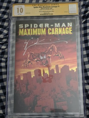CGC SS 10 Spider-Man Maximum Carnage #1 Mexican Foil Signed by Bill Sienkiewicz