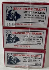 Branchline Trains 127083 Swift Packing 38' Wood Reefer 3 Pack Kit HO scale